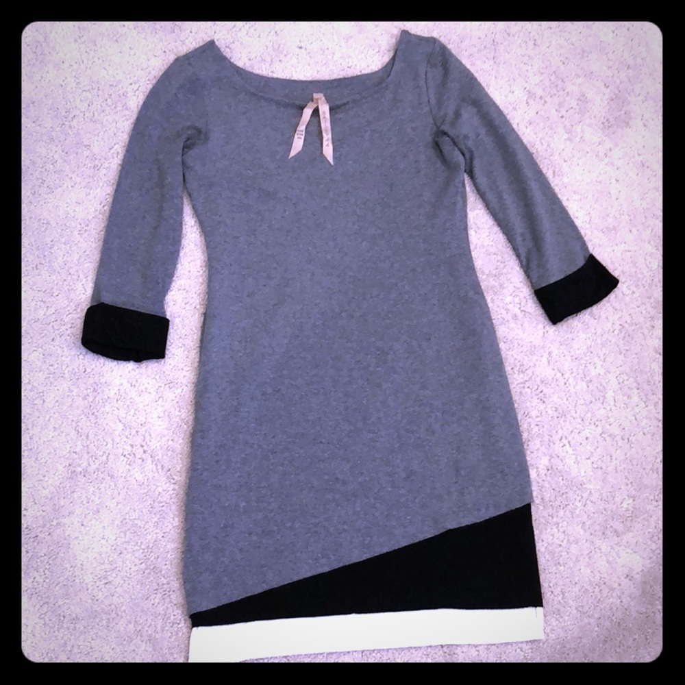 Bailey 44 Boat Neck Raw Edge Dress